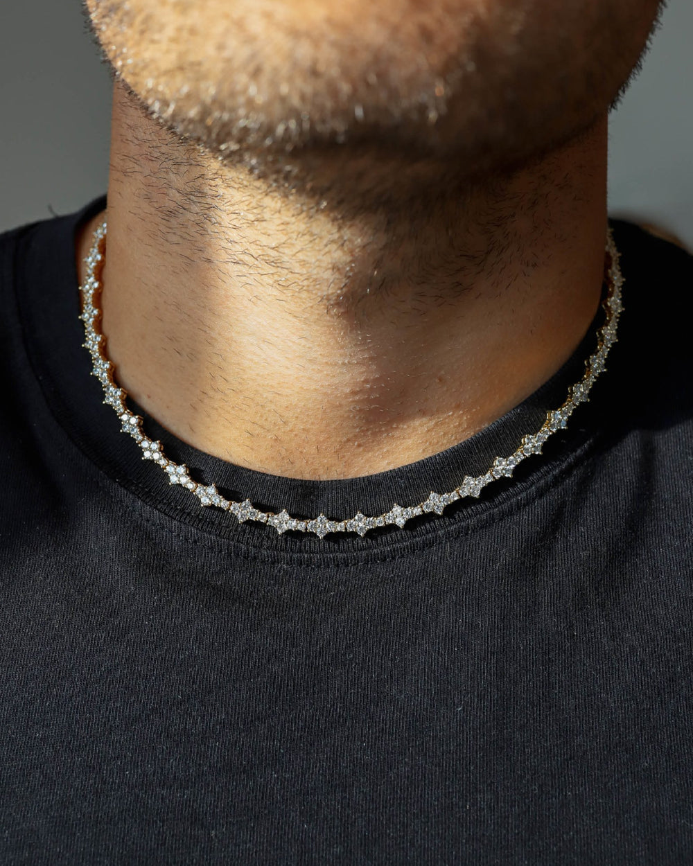 HONEYCOMB CHAIN IN YELLOW GOLD