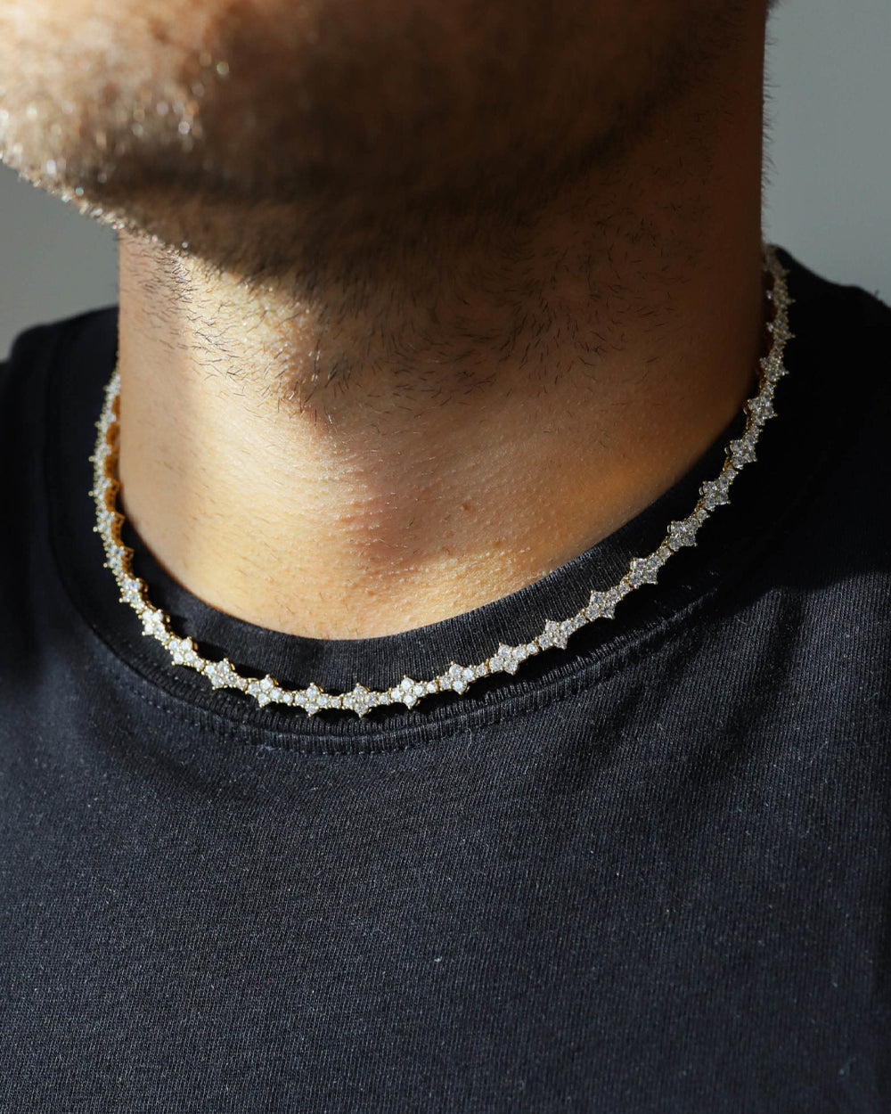 HONEYCOMB CHAIN IN YELLOW GOLD