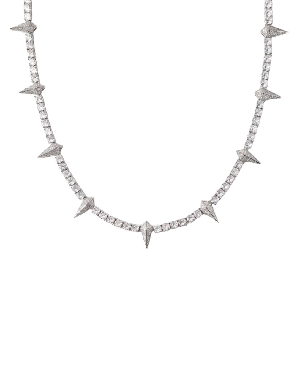 SPEAR CHAIN IN WHITE GOLD
