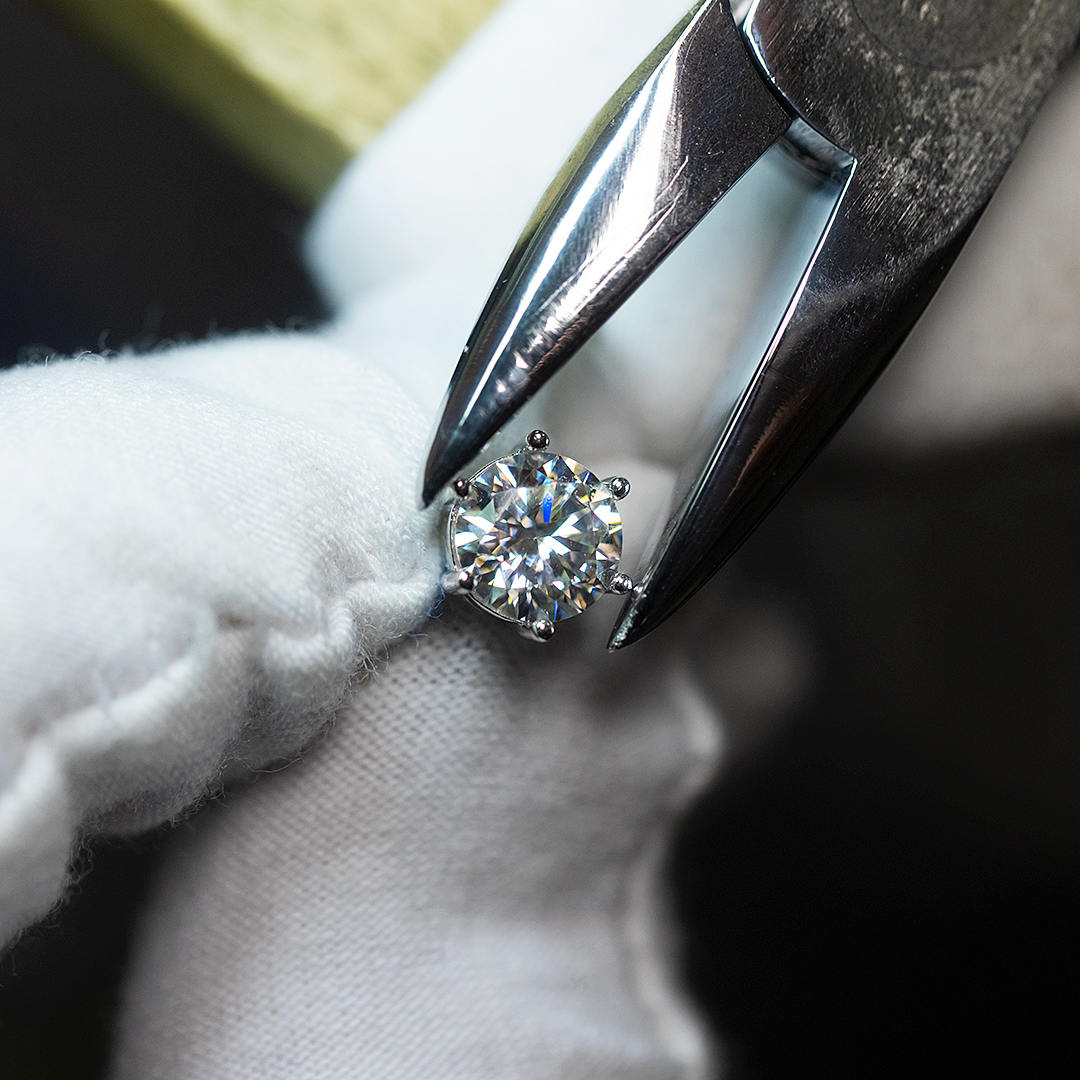 Moissanite Gold Earrings