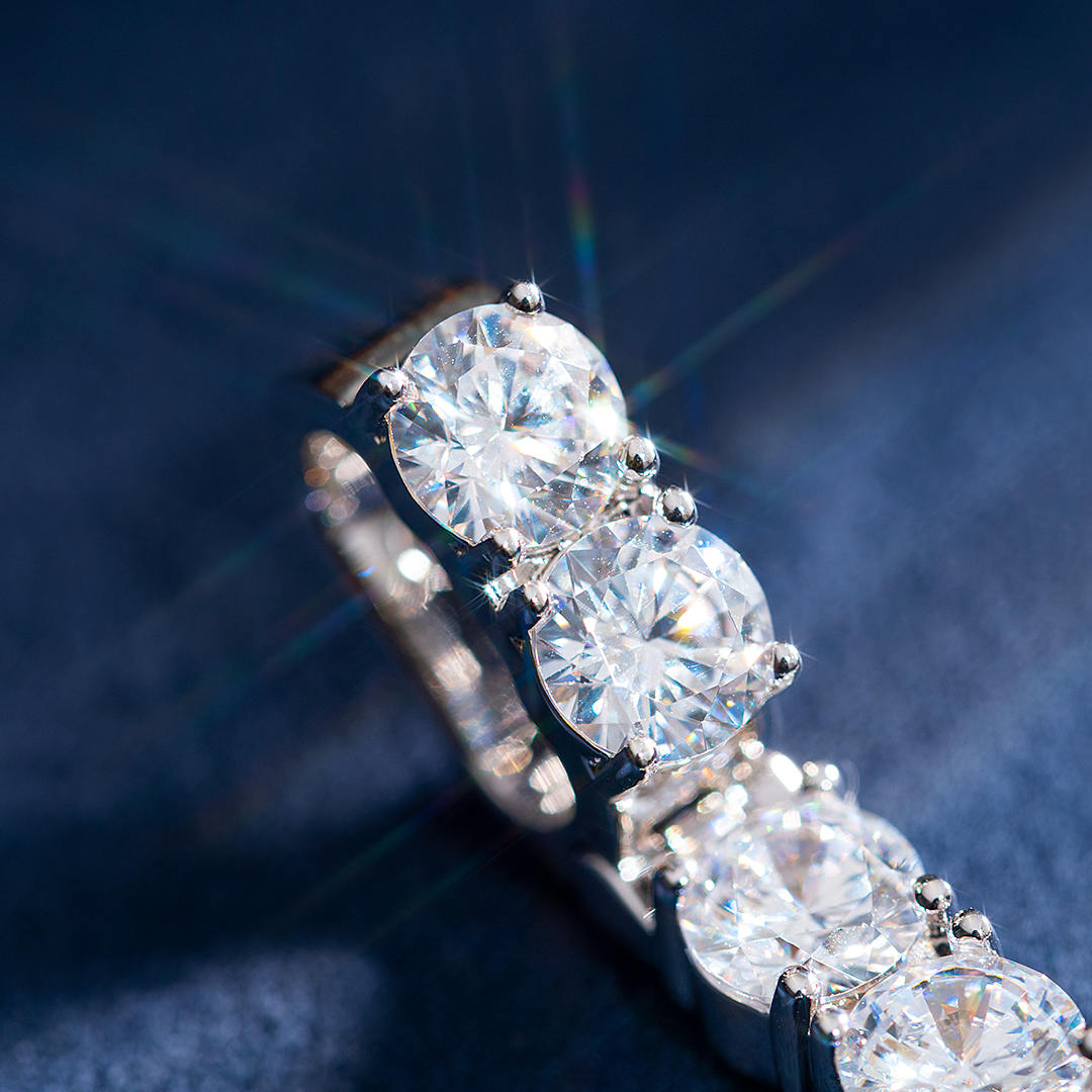 Moissanite Cross Pendant