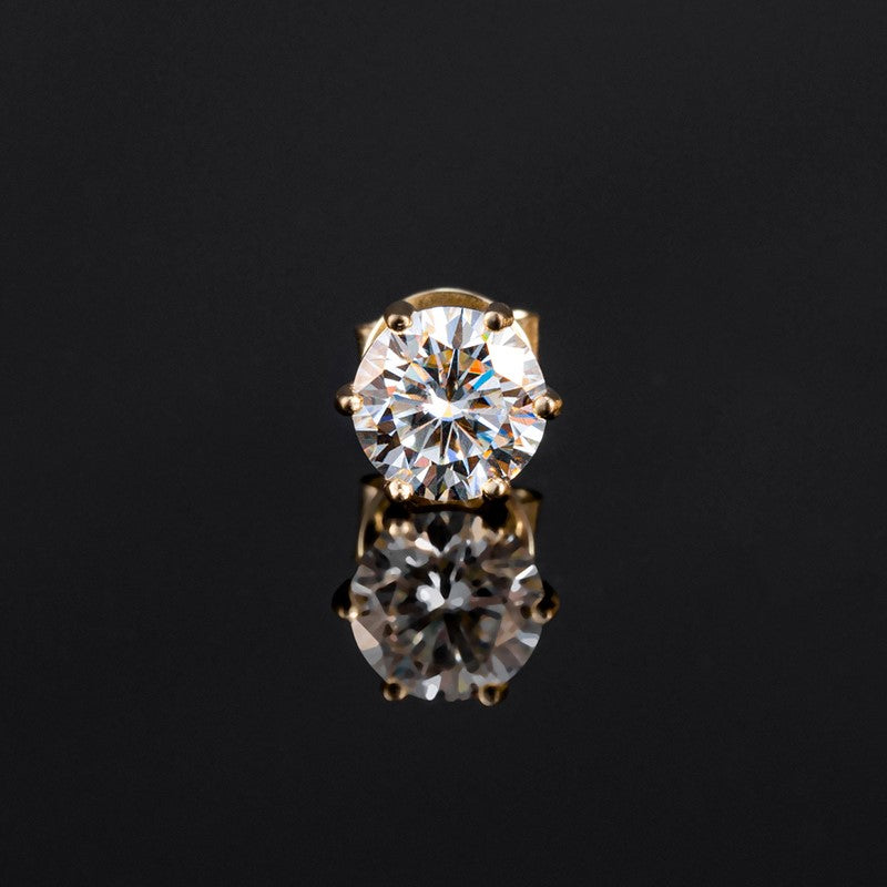 Moissanite Gold Earrings