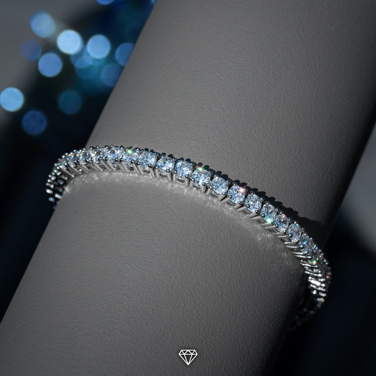 DIAMOND TENNIS BRACELET IN WHITE GOLD (3MM)