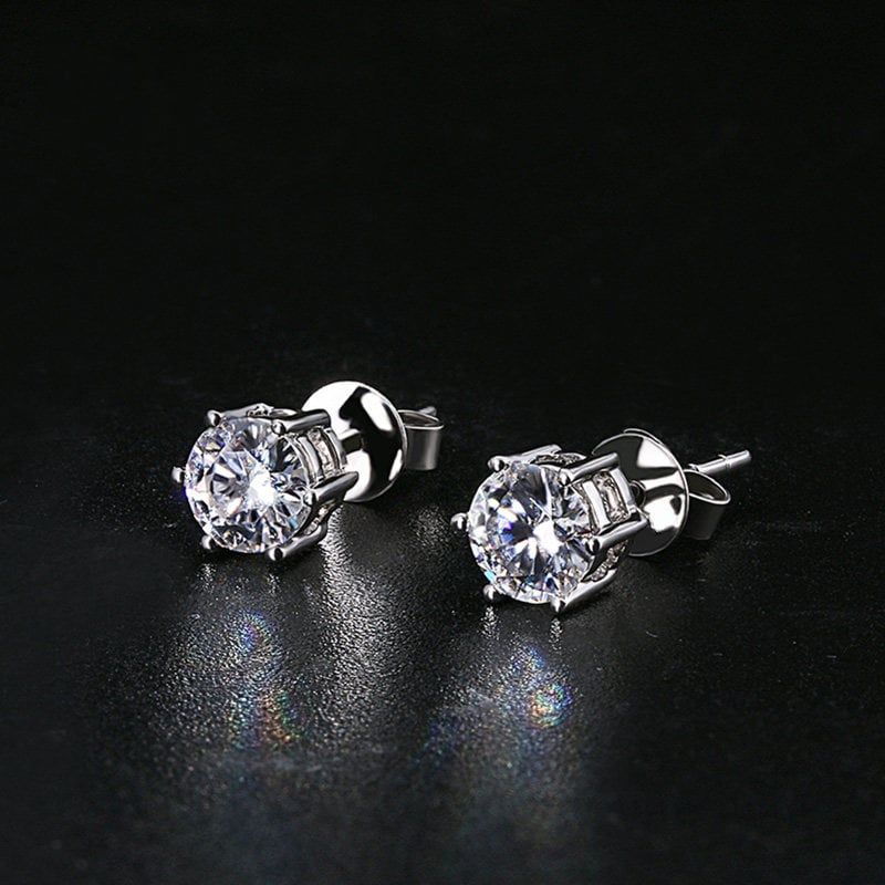 Moissanite Gold Earrings