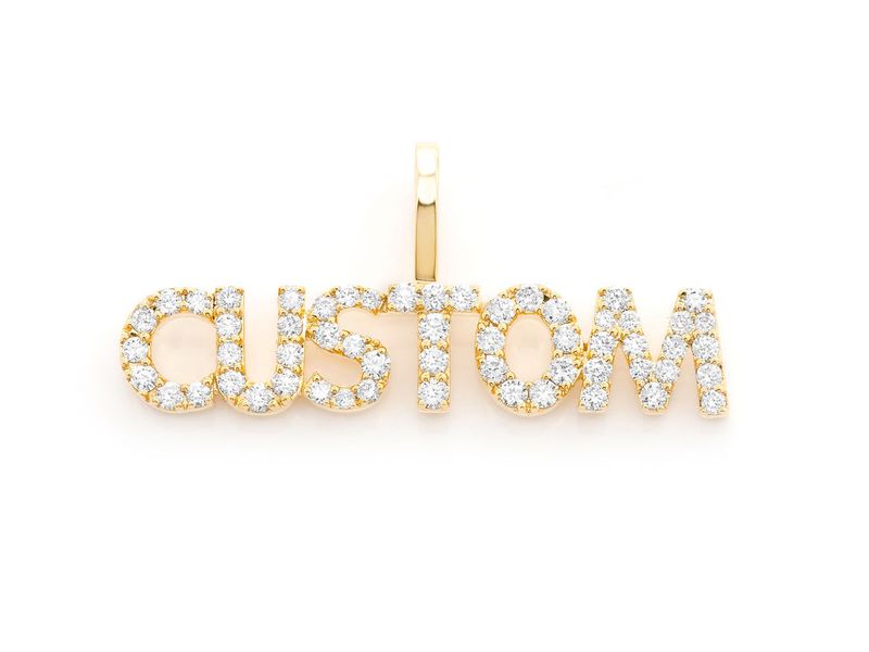 CUSTOMIZED DIAMOND NAME NECKLACE