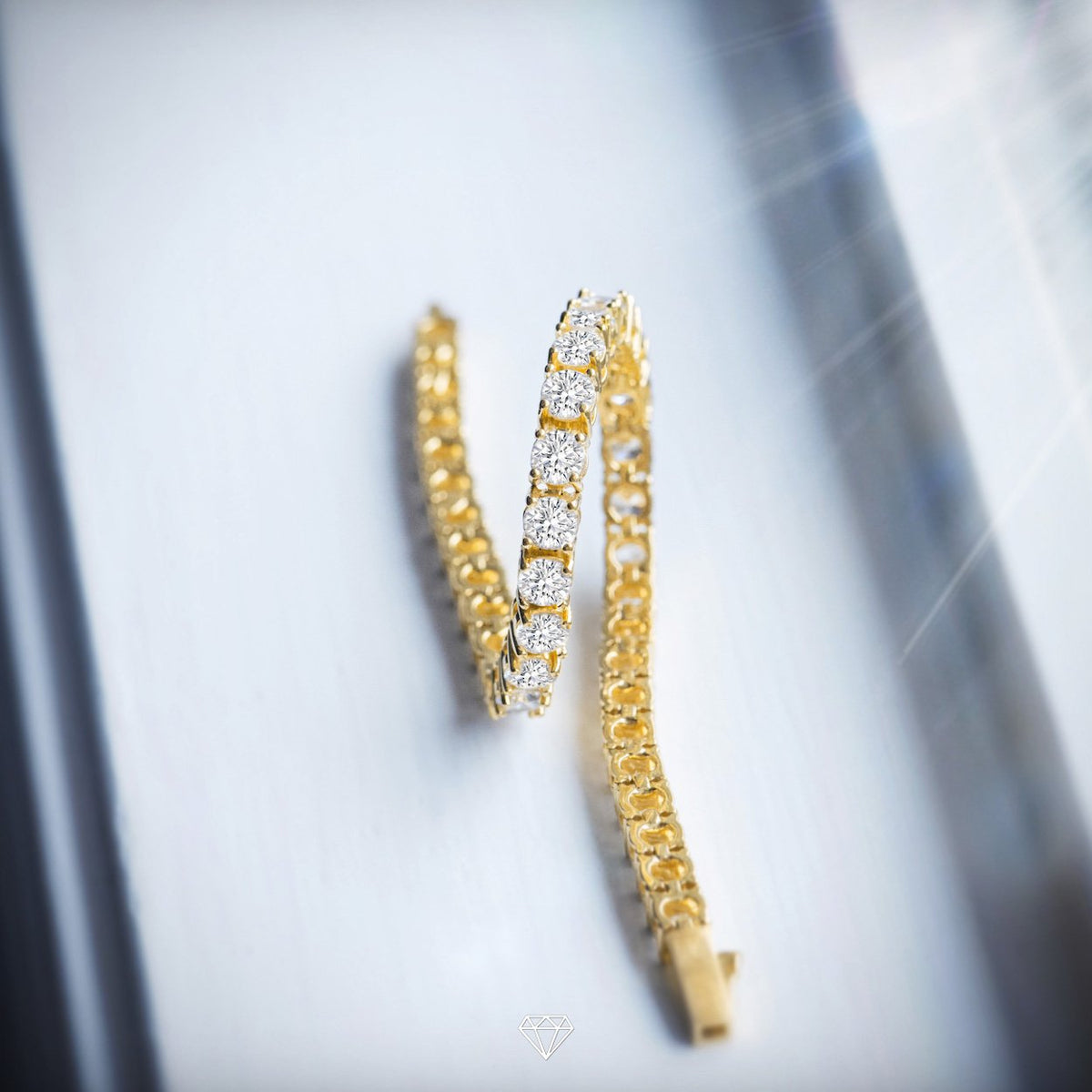 DIAMOND TENNIS BRACELET IN YELLOW GOLD (5MM)