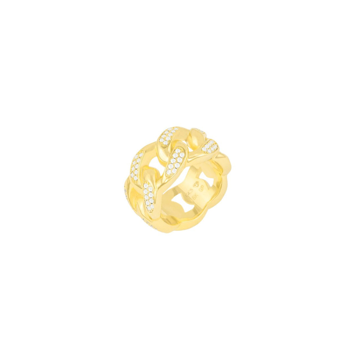 DIAMOND CUBAN RING