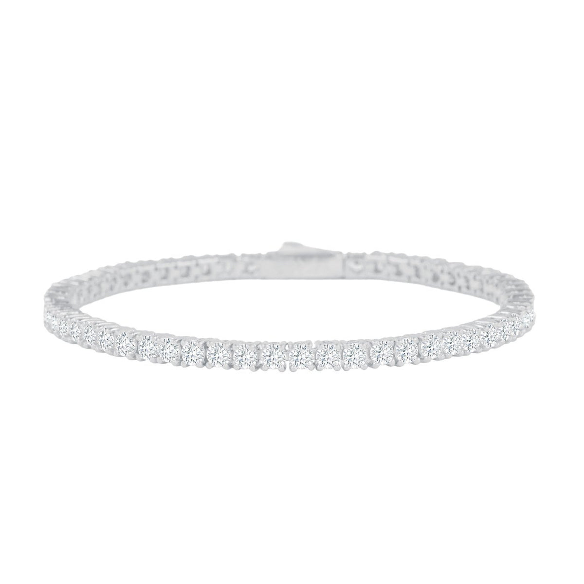 DIAMOND TENNIS BRACELET IN WHITE GOLD (3MM)