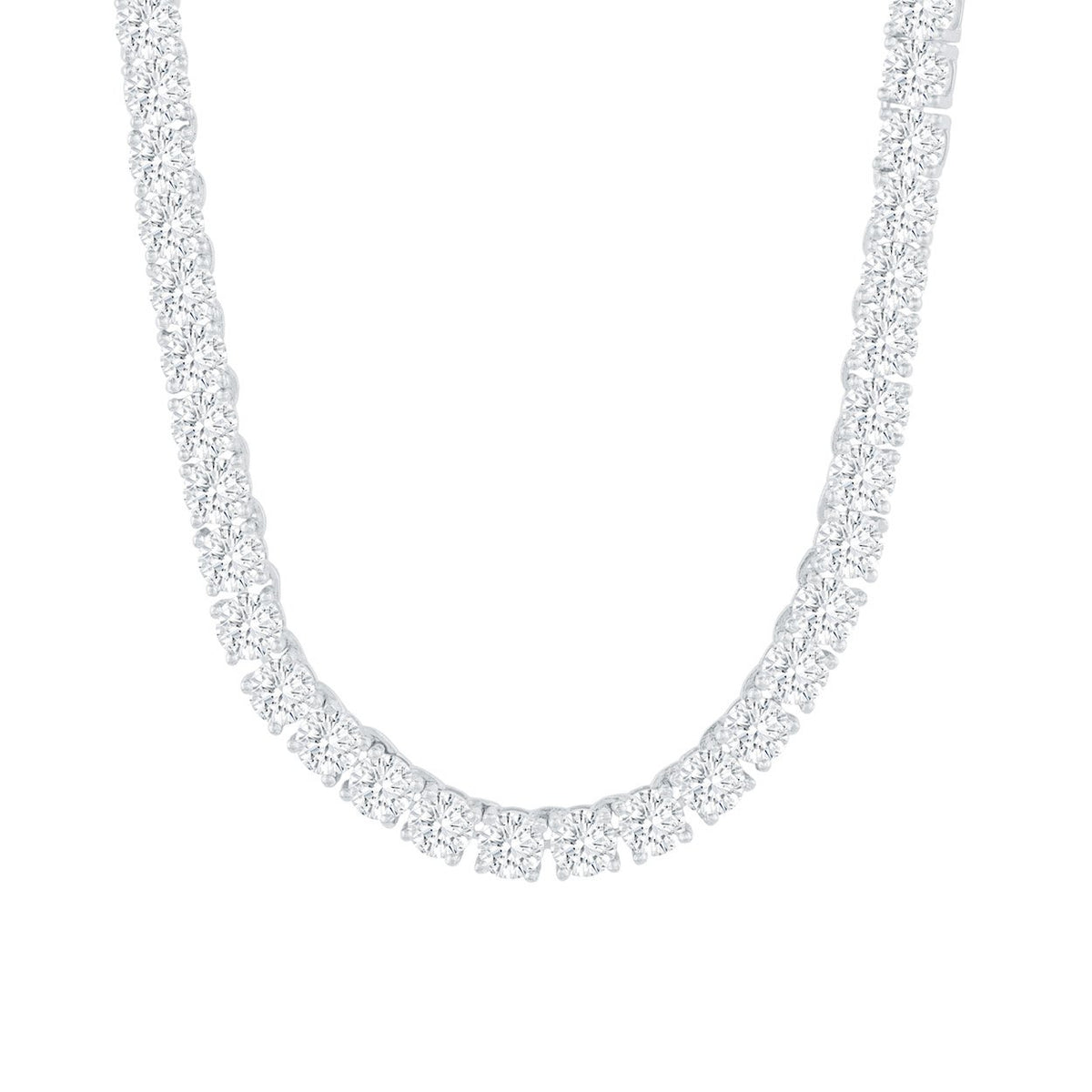 DIAMOND TENNIS CHAIN IN WHITE GOLD (5MM)