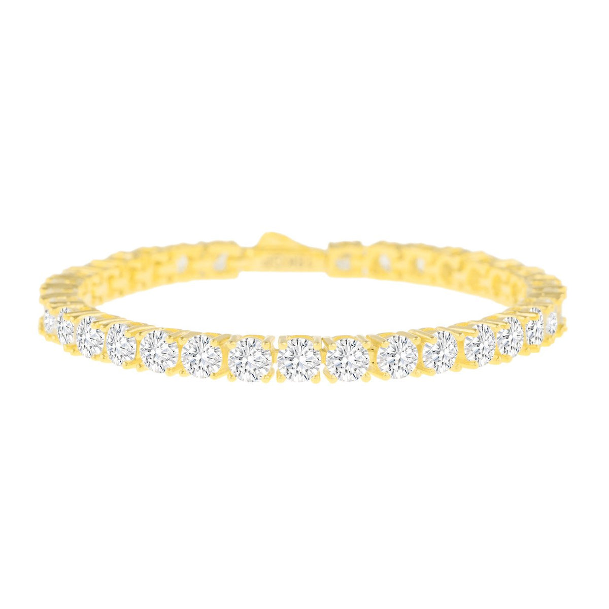 DIAMOND TENNIS BRACELET IN YELLOW GOLD (5MM)