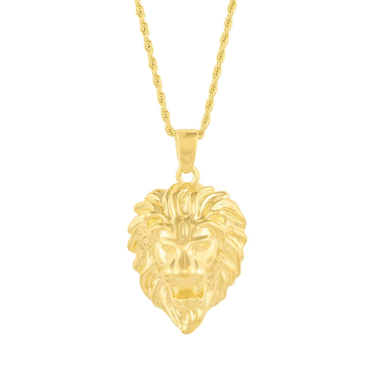 LION PENDANT IN YELLOW GOLD