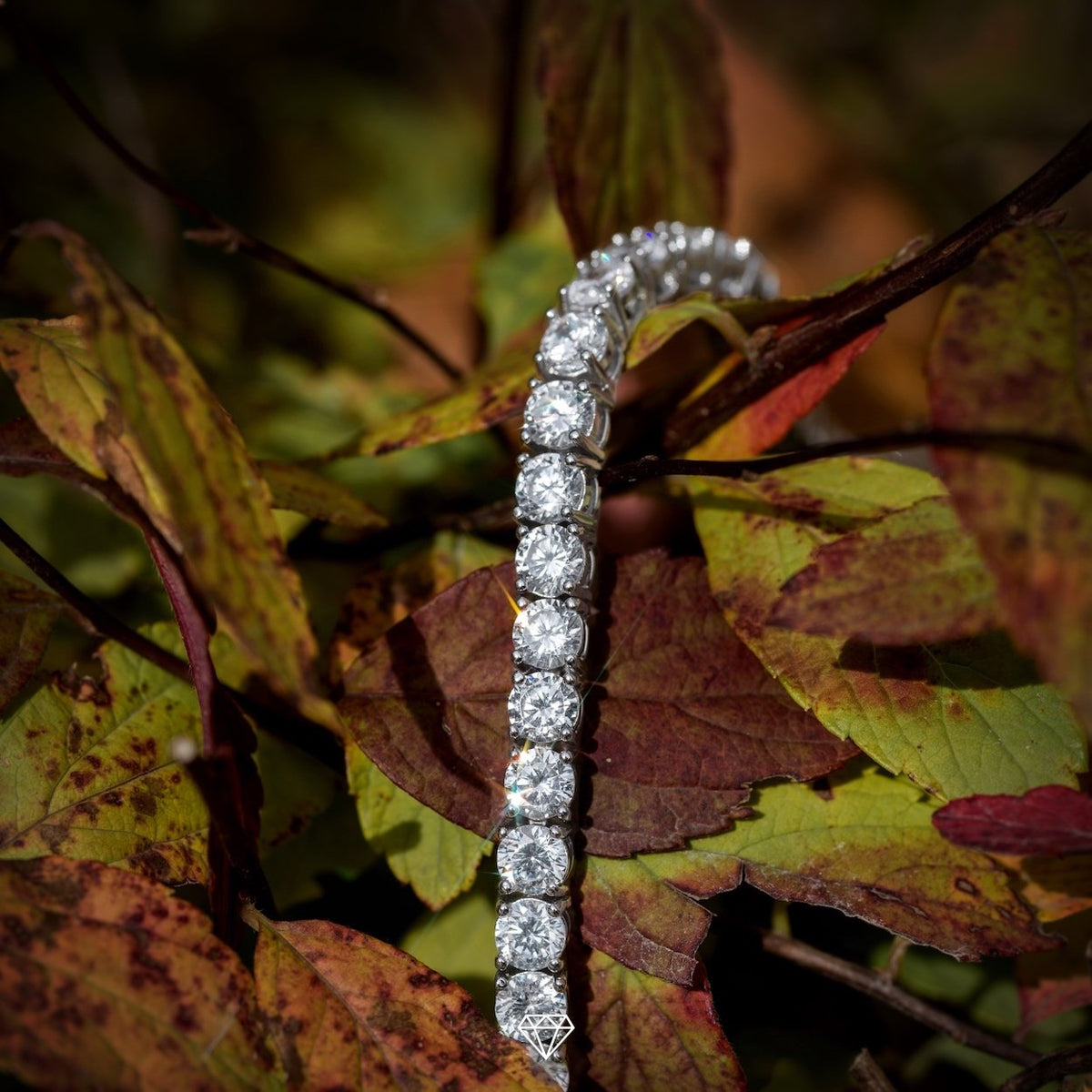 DIAMOND TENNIS CHAIN IN WHITE GOLD (5MM)