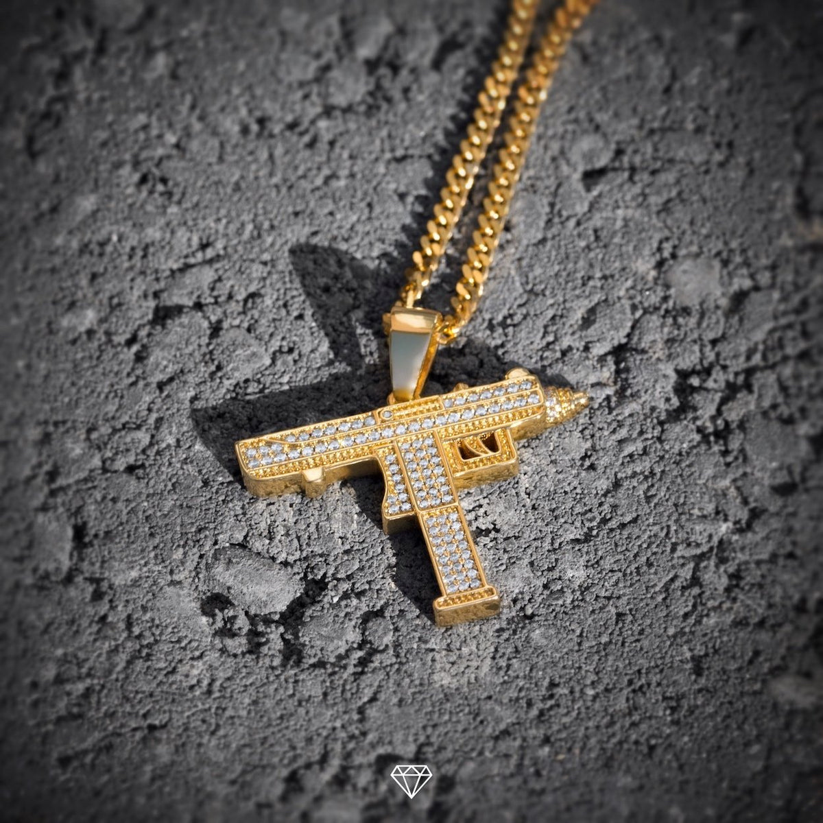 MICRO DIAMOND UZI NECKLACE