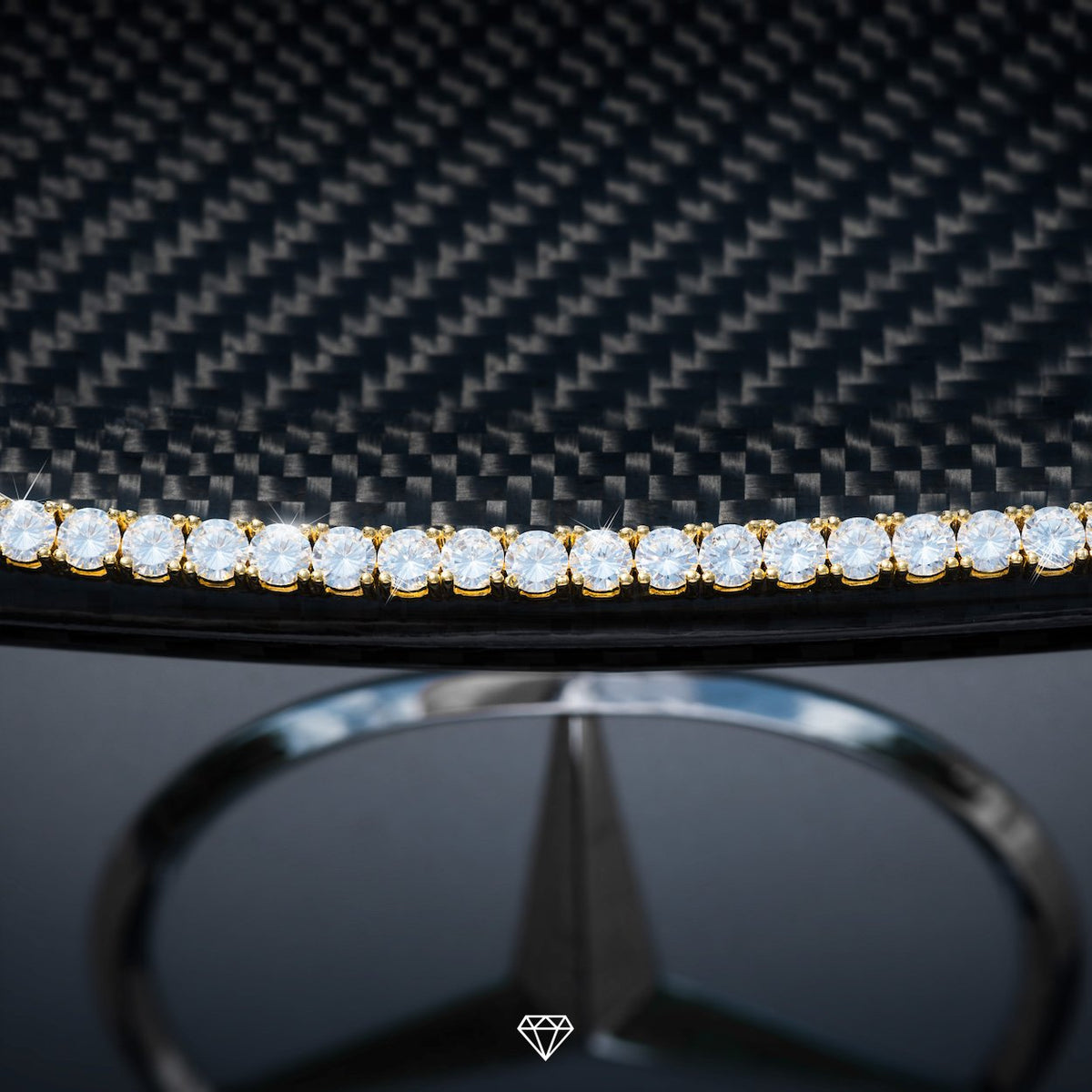DIAMOND TENNIS BRACELET IN YELLOW GOLD (5MM)