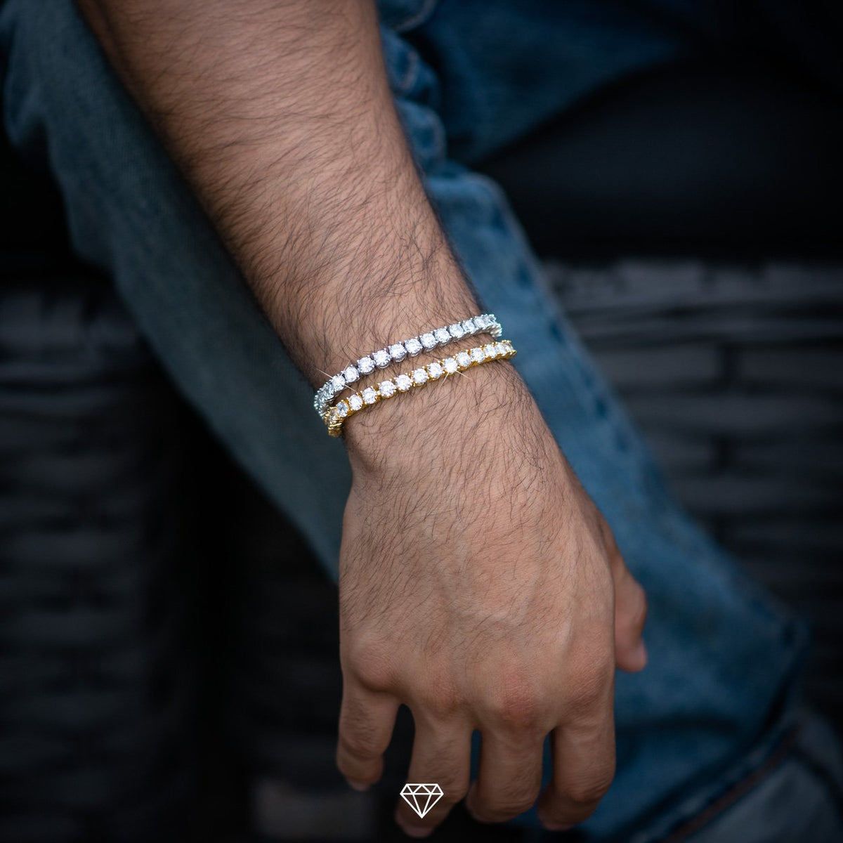 DIAMOND TENNIS BRACELET IN WHITE GOLD (5MM)