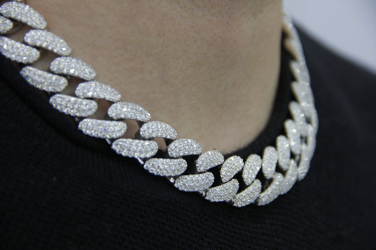 10 MM DIAMOND CUBAN LINK NECKLACE