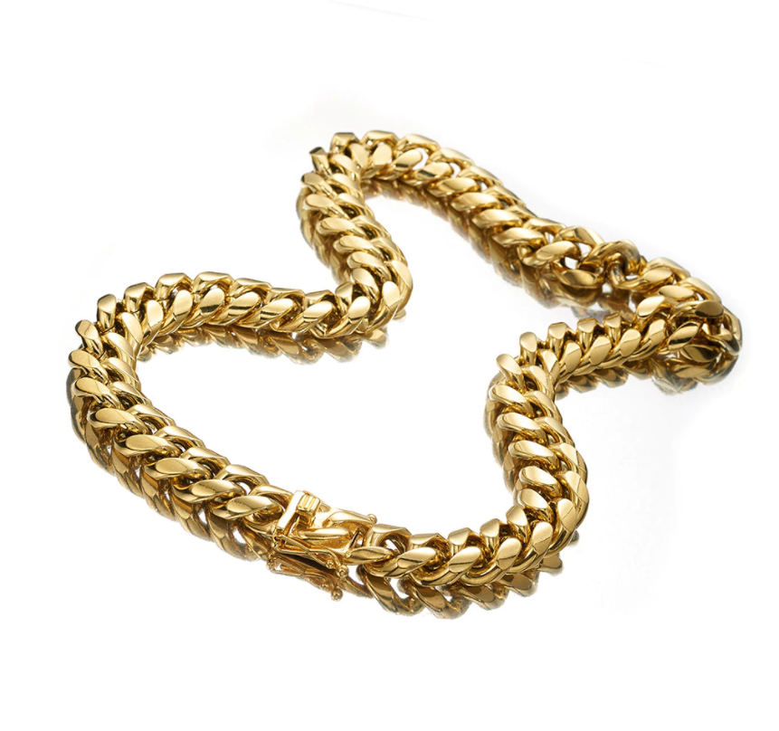 CUBAN CHAIN IN YELLOW GOLD