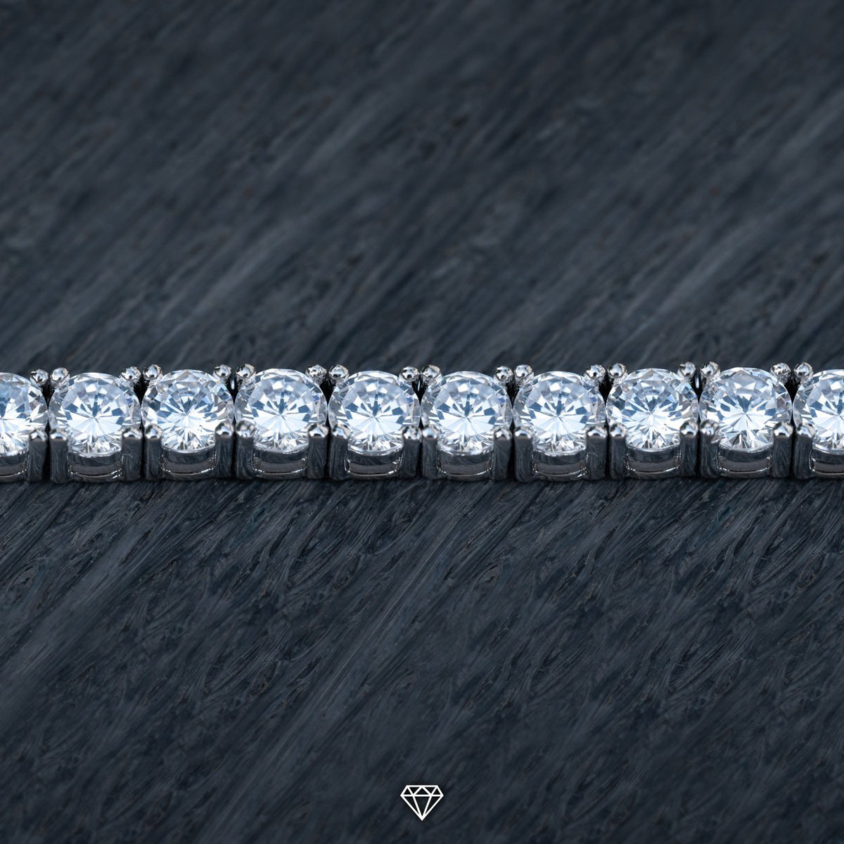 DIAMOND TENNIS CHAIN IN WHITE GOLD (5MM)