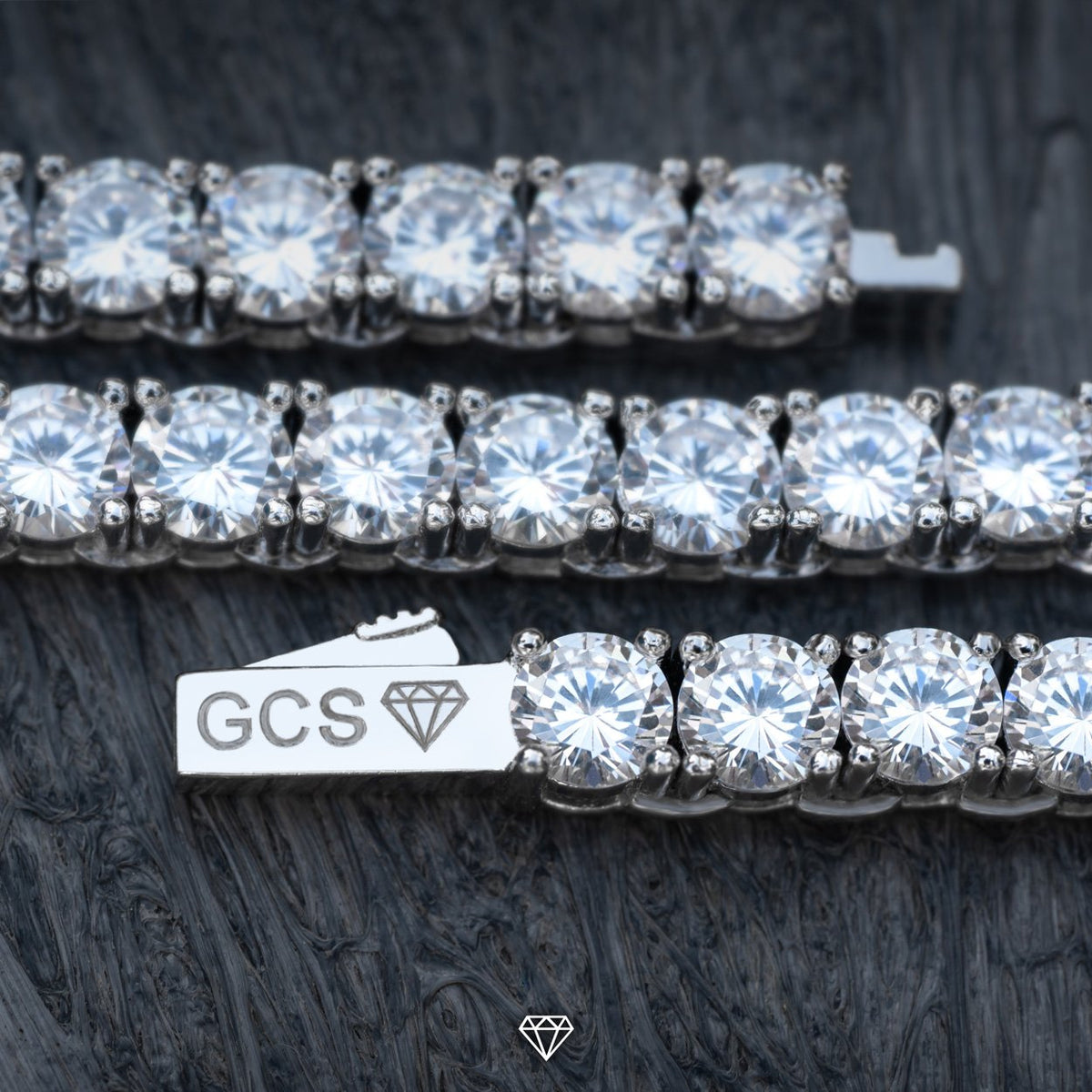 DIAMOND TENNIS CHAIN IN WHITE GOLD (5MM)