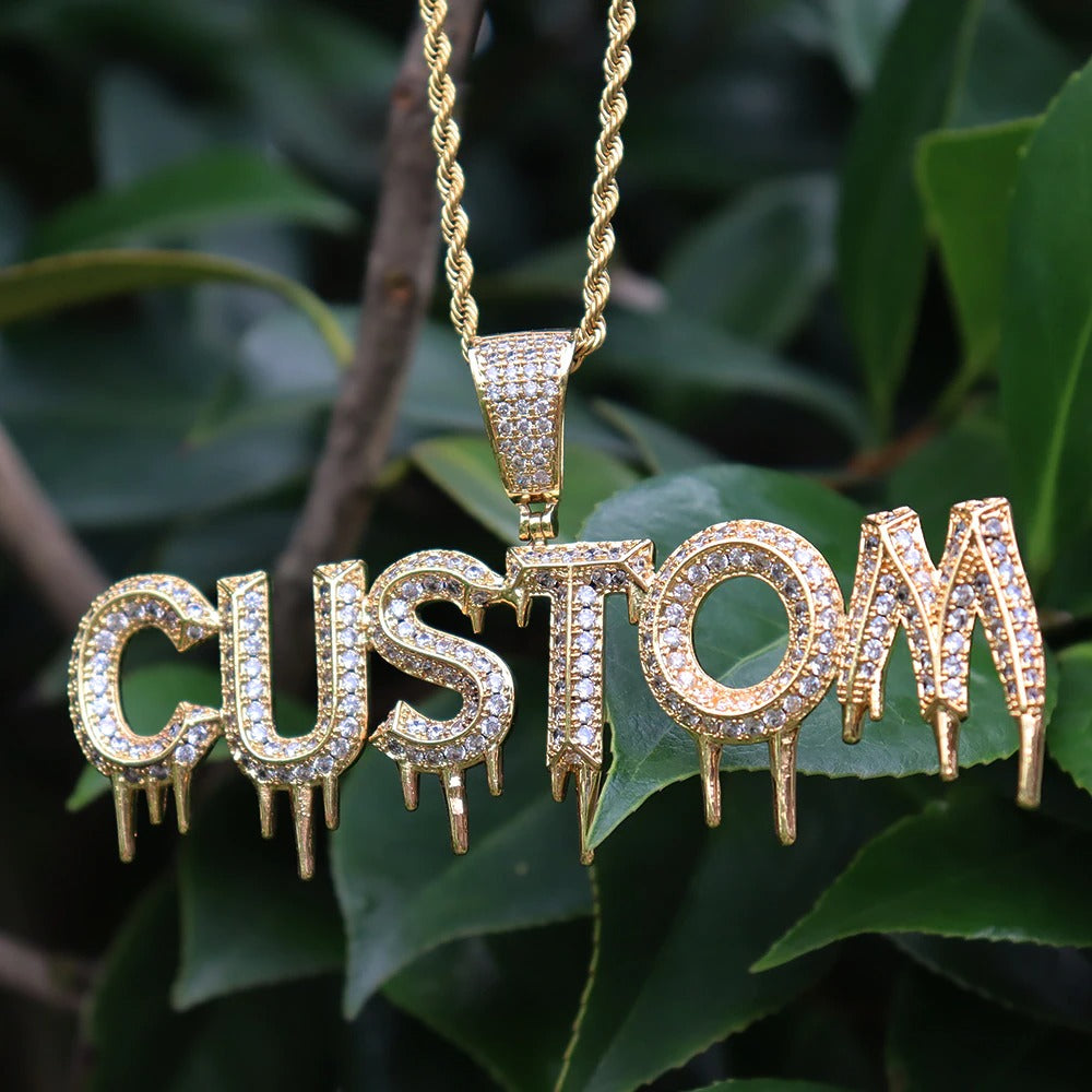 CUSTOM DRIP NAME NECKLACE