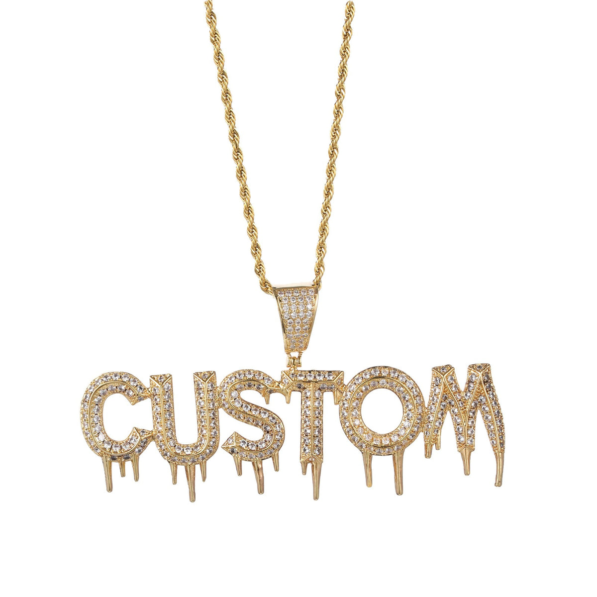CUSTOM DRIP NAME NECKLACE