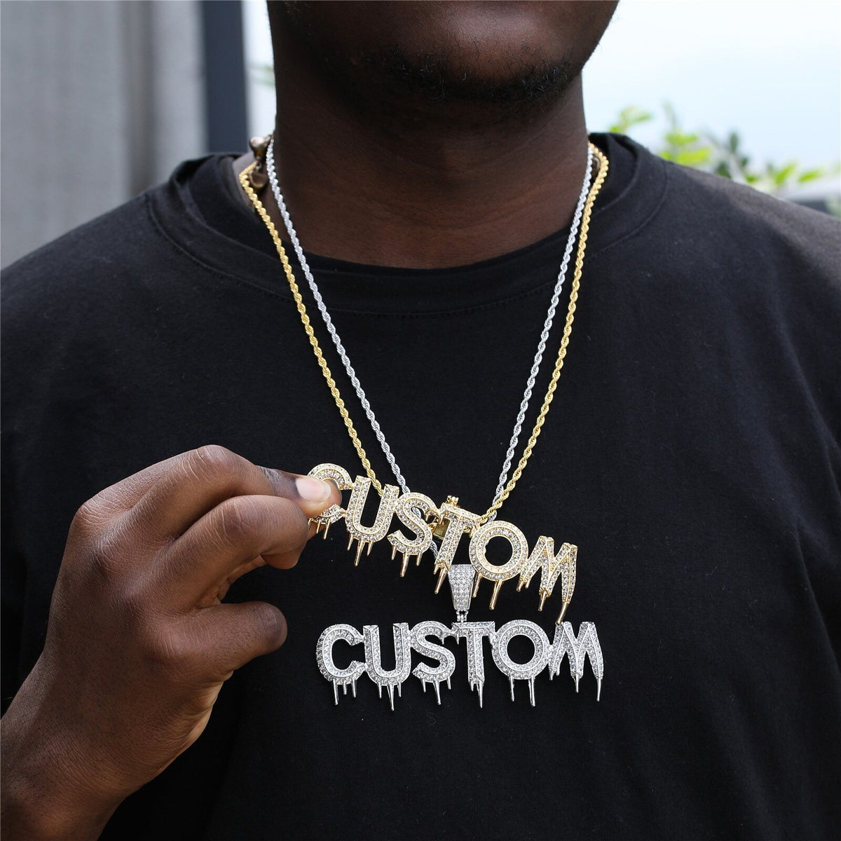 CUSTOM DRIP NAME NECKLACE
