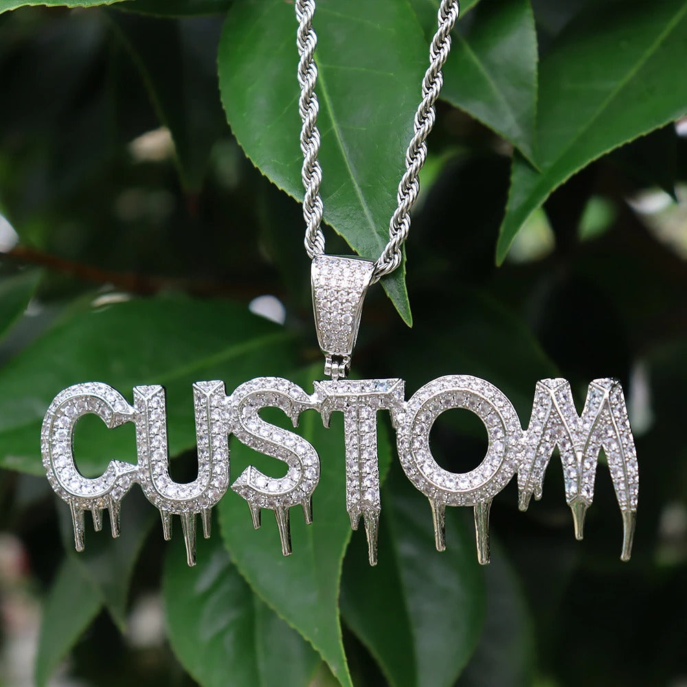 CUSTOM DRIP NAME NECKLACE