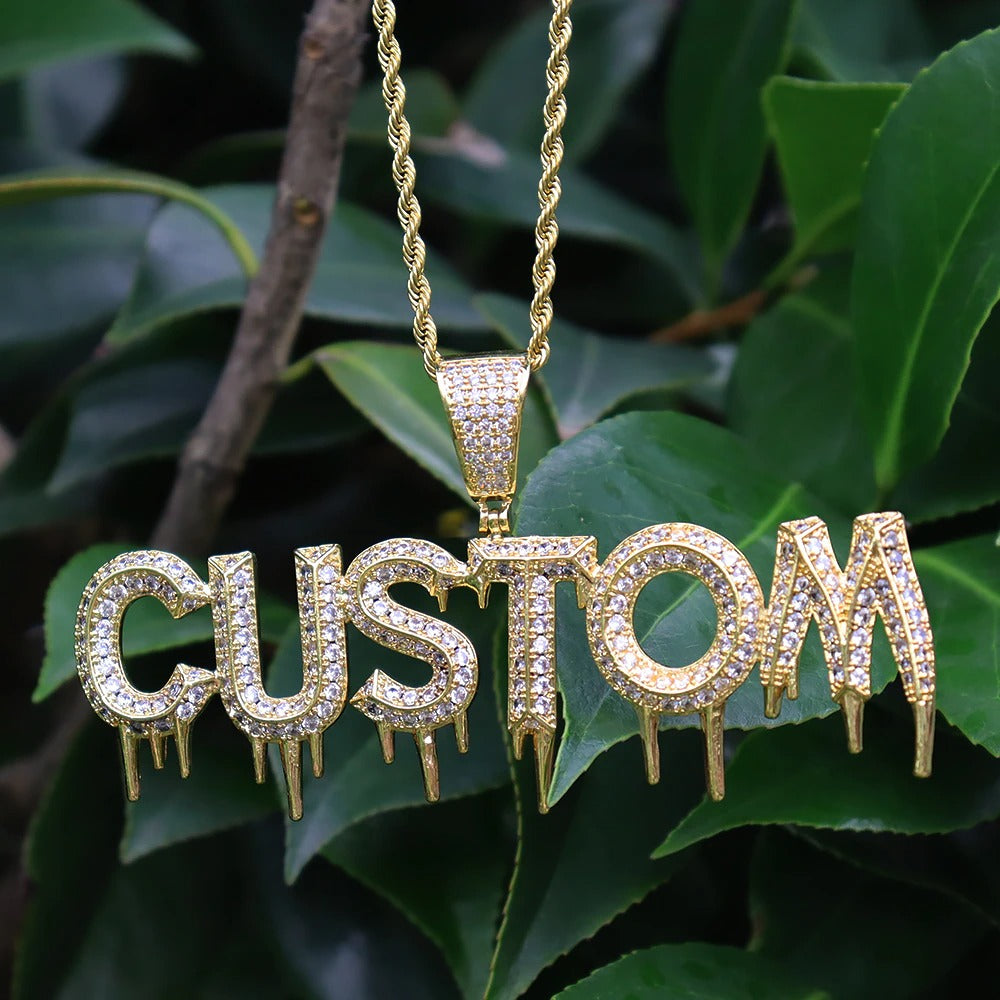 CUSTOM DRIP NAME NECKLACE