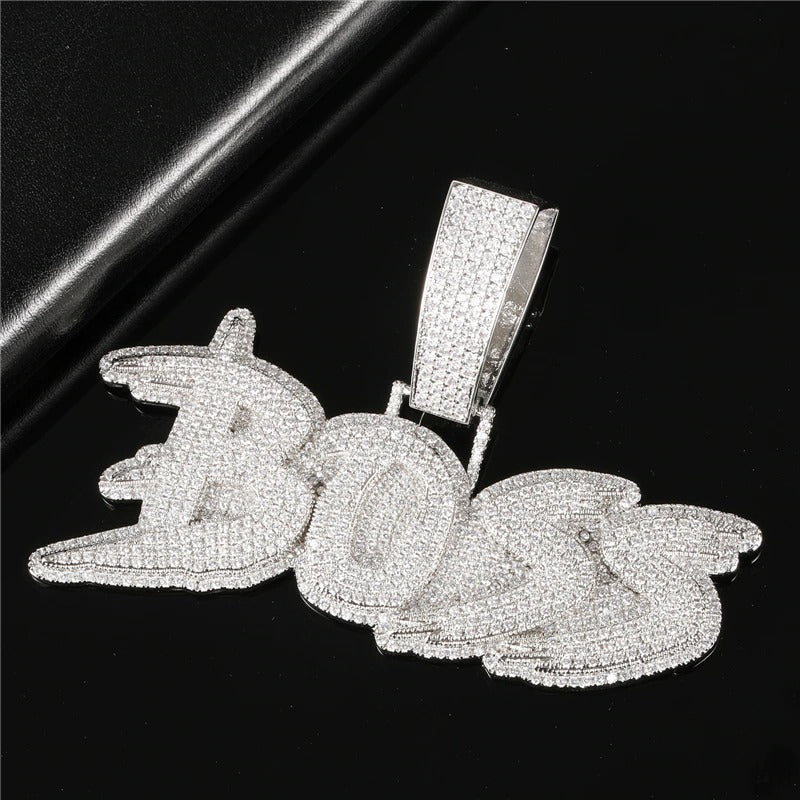 CUSTOM PAVED NAME NECKLACE
