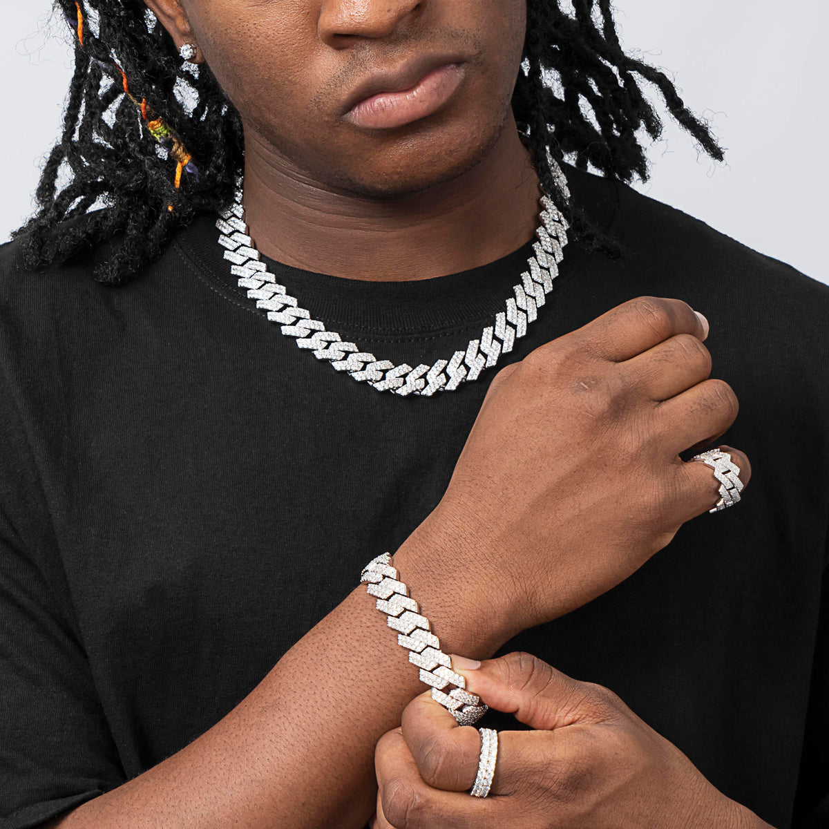 Moissanite Cuban Chains