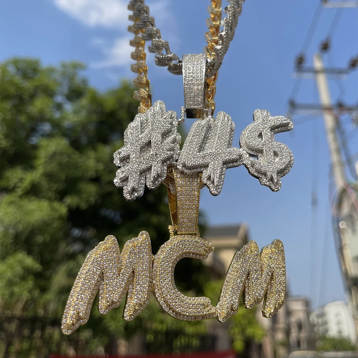 CUSTOM PAVED NAME NECKLACE