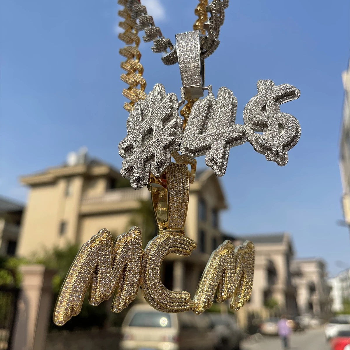 CUSTOM PAVED NAME NECKLACE