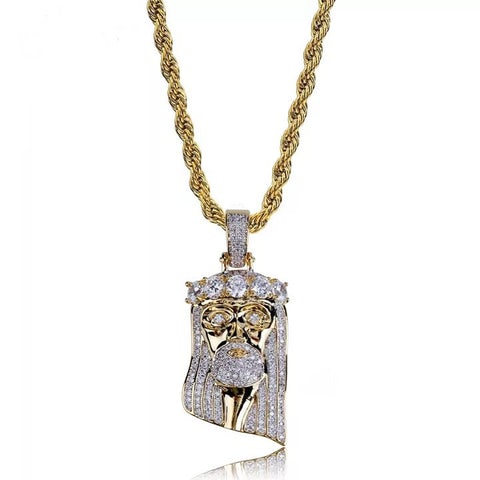 JESUS PENDANT (PARTIALLY ICED)