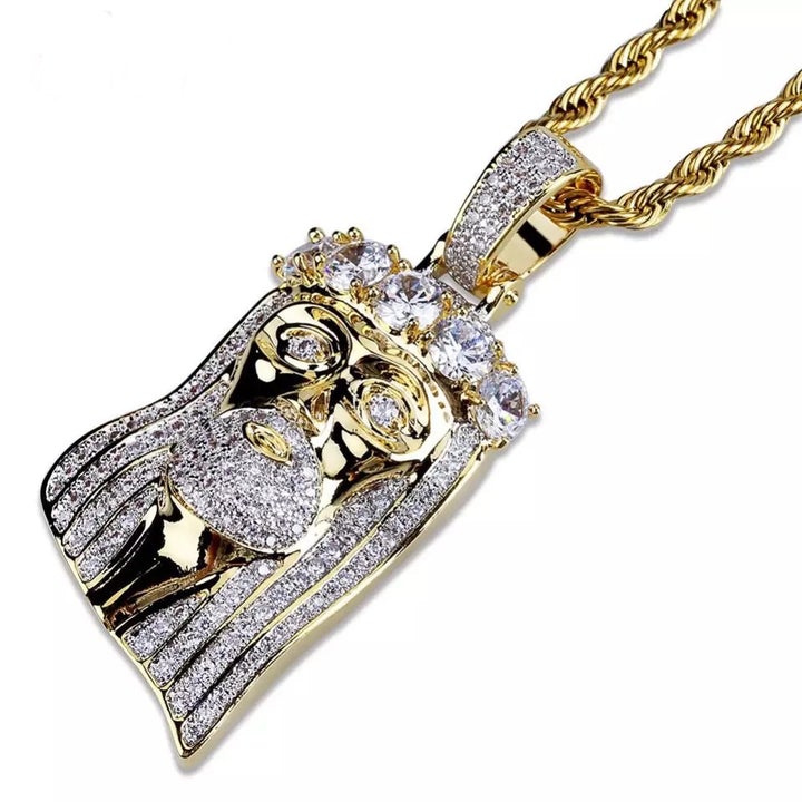 JESUS PENDANT (PARTIALLY ICED)