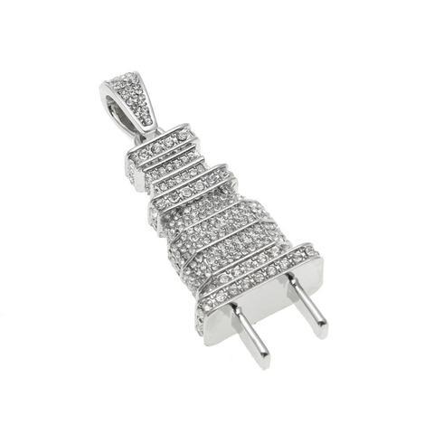 MICRO DIAMOND PLUG NECKLACE